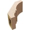 Ekena Millwork 5-inch W x 8-inch D x 8-inch H Balboa Rough Cedar Woodgrain TimberThane Knee Brace, Primed BRCUR05X08X08BOARCPR - alternate 2